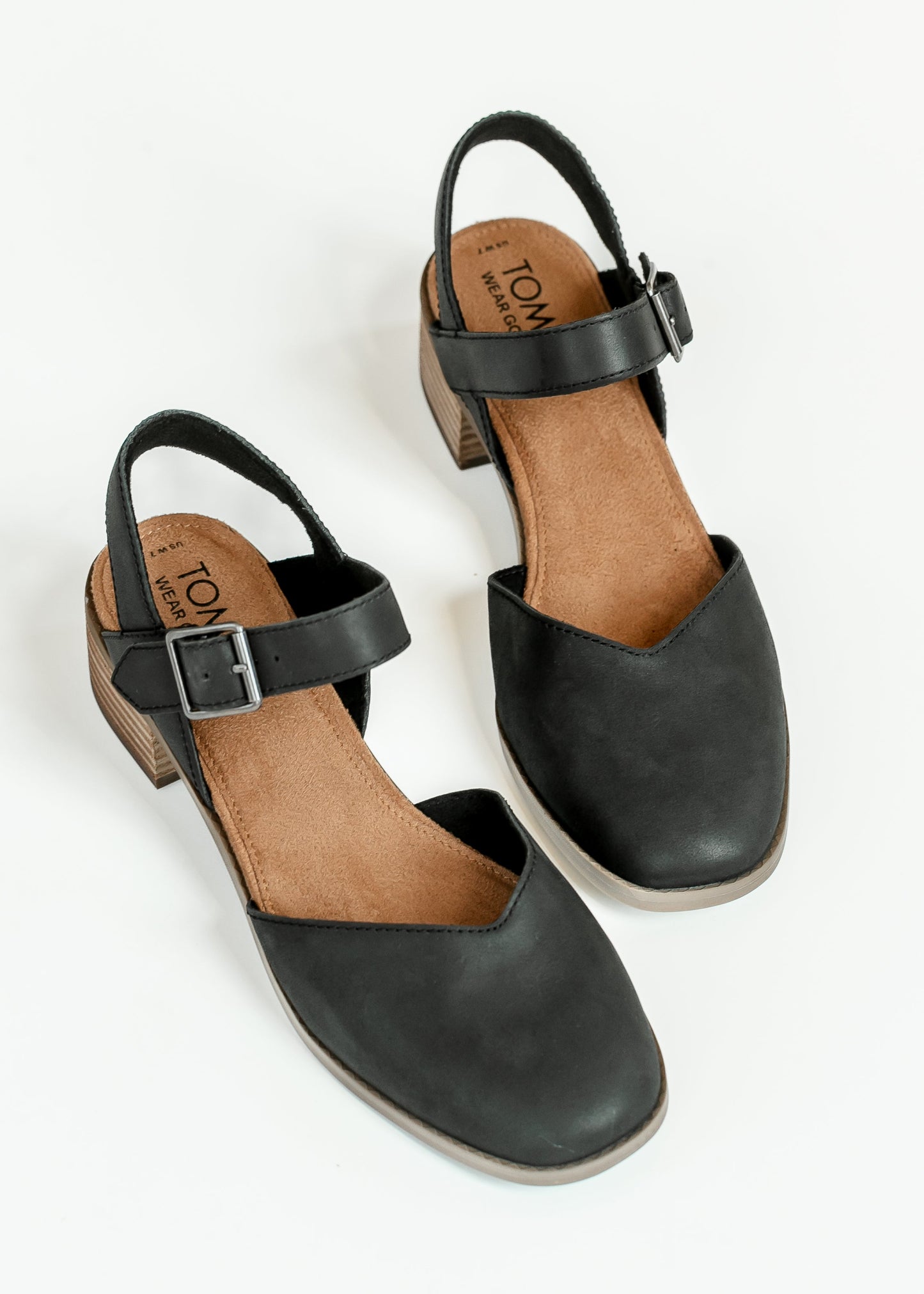 TOMS® Jaclyn Leather Heel Shoes