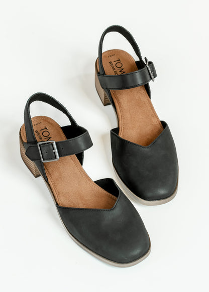 TOMS® Jaclyn Leather Heel Shoes