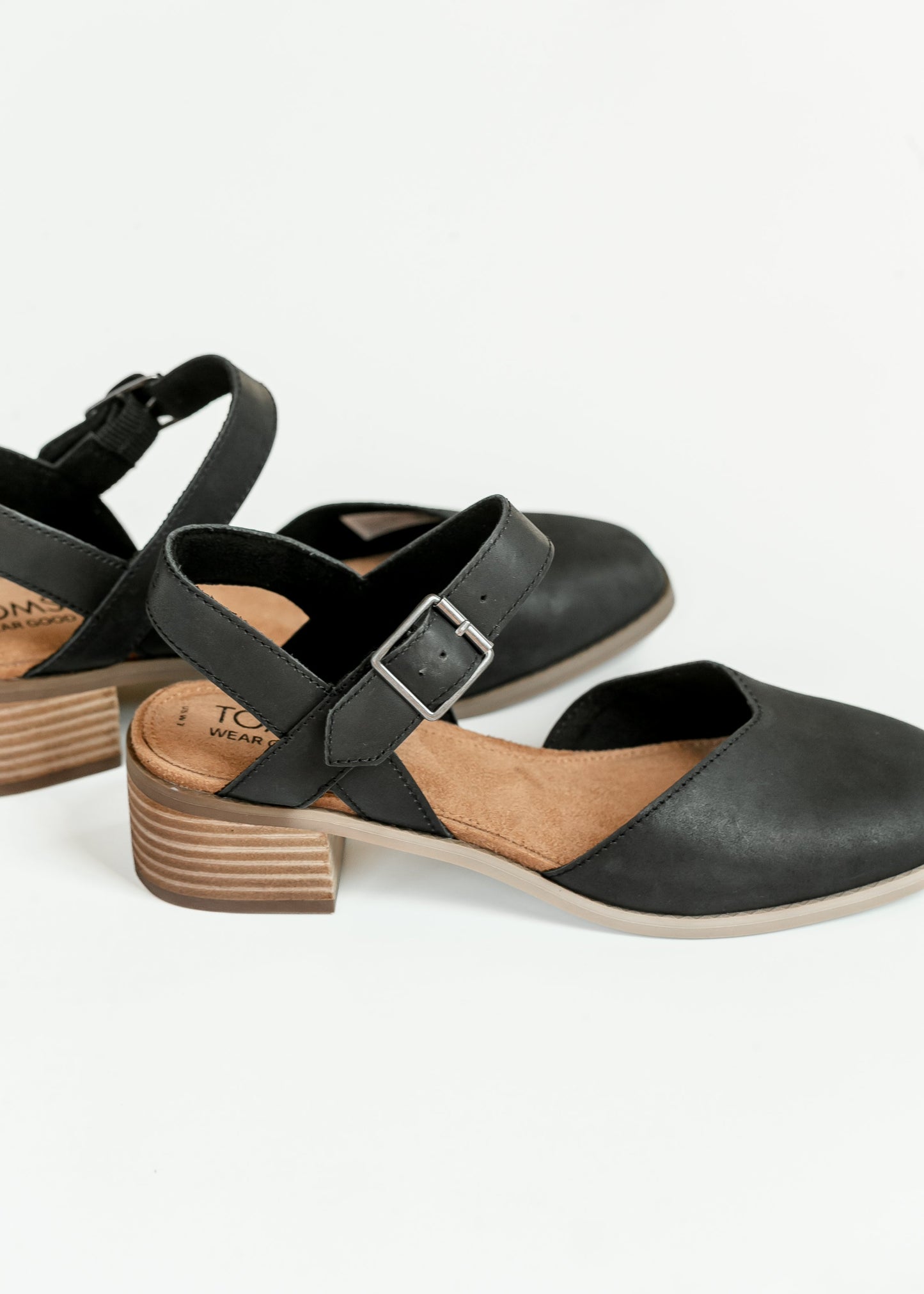 TOMS® Jaclyn Leather Heel Shoes