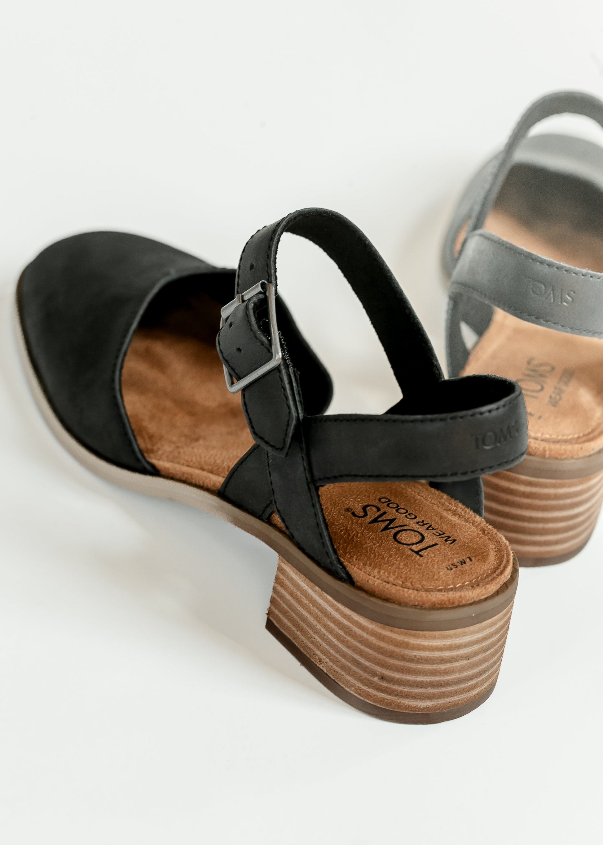 TOMS® Jaclyn Leather Heel Shoes