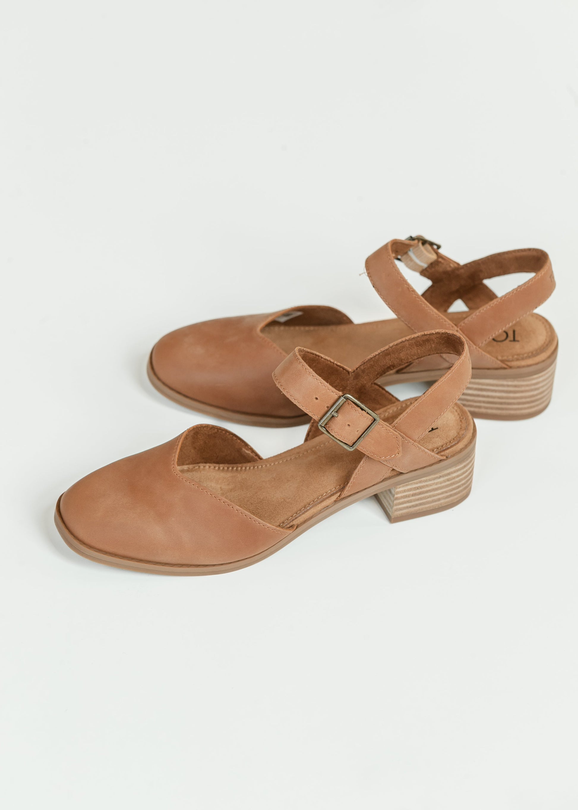 TOMS® Jaclyn Leather Heel Shoes