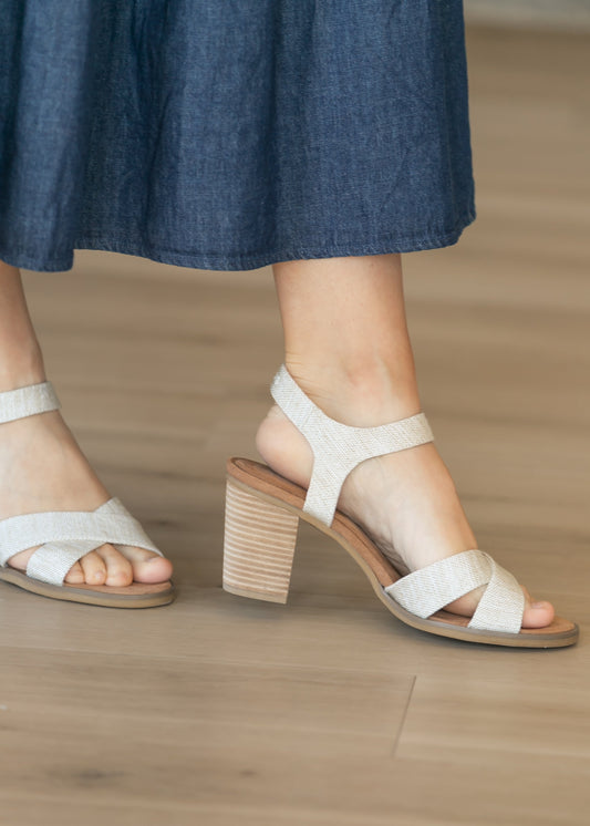 TOMS® Majorca Ankle Strap Heel Shoes