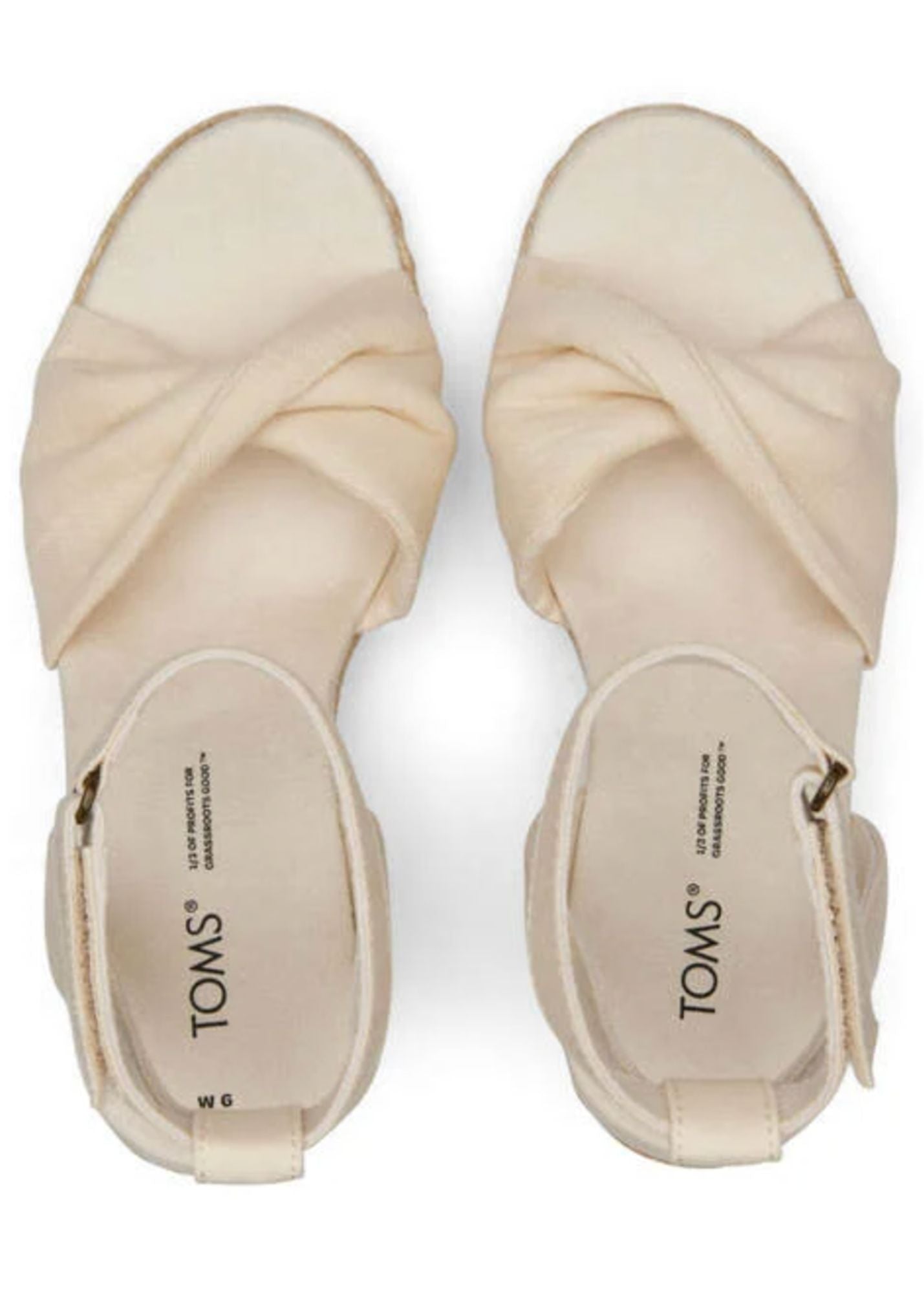 TOMS® Marisela Natural Espadrille Wedge Sandal Shoes