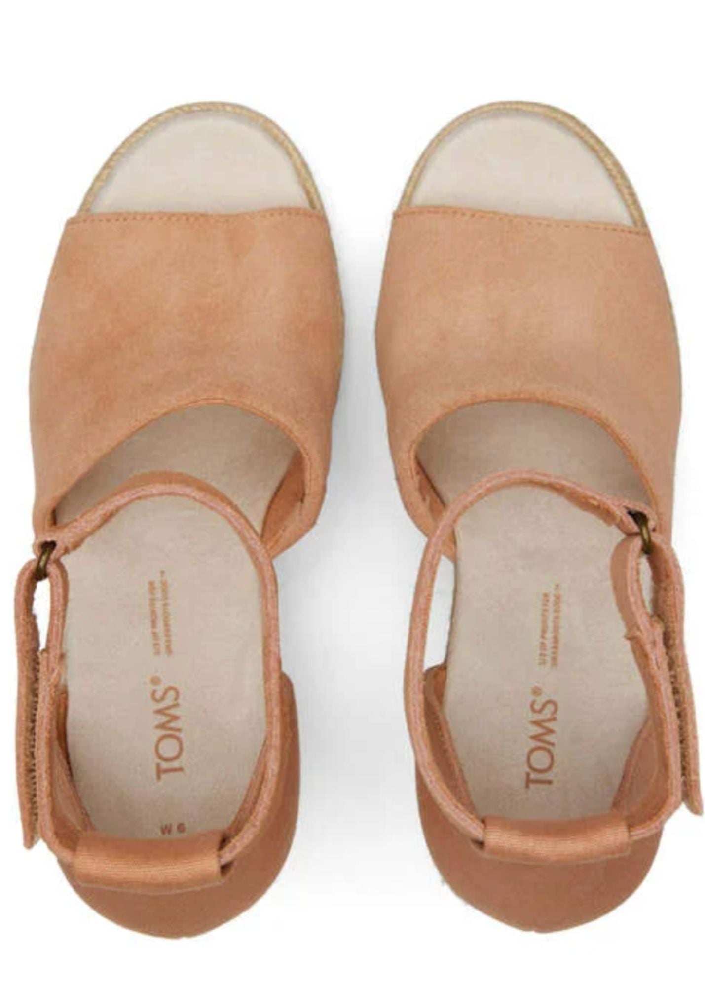 TOMS® Marisol Suede Espadrille Wedge Sandal Shoes