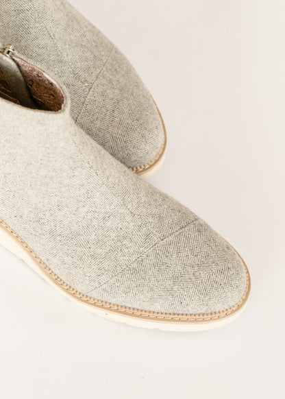 TOMS® Mina Light Gray Wedge Boot Shoes