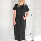 Tove Black Textured Midi Dress Dresses