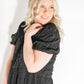 Tove Black Textured Midi Dress Dresses