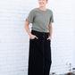 Triple Button Long A-Line Denim Skirt - FINAL SALE Skirts