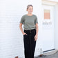 Triple Button Long A-Line Denim Skirt - FINAL SALE Skirts