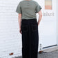 Triple Button Long A-Line Denim Skirt - FINAL SALE Skirts