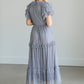 Tulle Tiered Ruffle Midi Dress Dresses