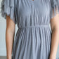 Tulle Tiered Ruffle Midi Dress Dresses