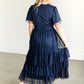 Tulle Tiered Short Sleeve Maxi Dress FF Dresses