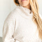 Turtleneck Balloon Sleeve Pullover Sweater FF Tops