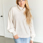 Turtleneck Balloon Sleeve Pullover Sweater FF Tops