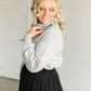 Turtleneck Balloon Sleeve Pullover Sweater FF Tops