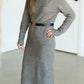 Turtleneck Sweater Midi Dress w/Belt - FINAL SALE Dresses