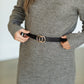 Turtleneck Sweater Midi Dress w/Belt - FINAL SALE Dresses