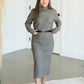 Turtleneck Sweater Midi Dress w/Belt - FINAL SALE Dresses