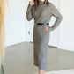 Turtleneck Sweater Midi Dress w/Belt - FINAL SALE Dresses