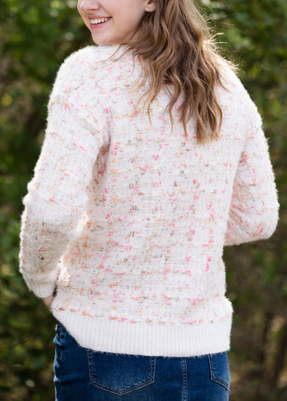 Tweed Textured Cozy Sweater - FINAL SALE Tops