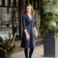 Twist Front Midi Dress-FINAL SALE Dresses