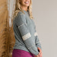 Two Tone Crochet Lace Trim Top - FINAL SALE Tops