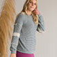 Two Tone Crochet Lace Trim Top - FINAL SALE Tops