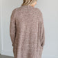 Two Tone Open Front Knit Cardigan FF Tops
