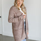 Two Tone Open Front Knit Cardigan FF Tops