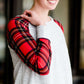 Two Tone Plaid Sweater - FINAL SALE Tops