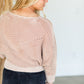Two Tone Ribbed Knit Dolman Sweater - FINAL SALE Shirt