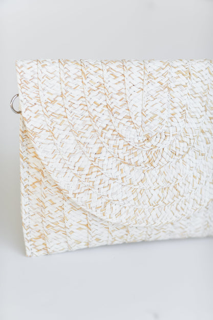 Two Tone Straw Envelope Bag Accessories