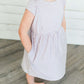 Two-Tone Striped Midi Dress - FINAL SALE Dresses Lilac / 2T