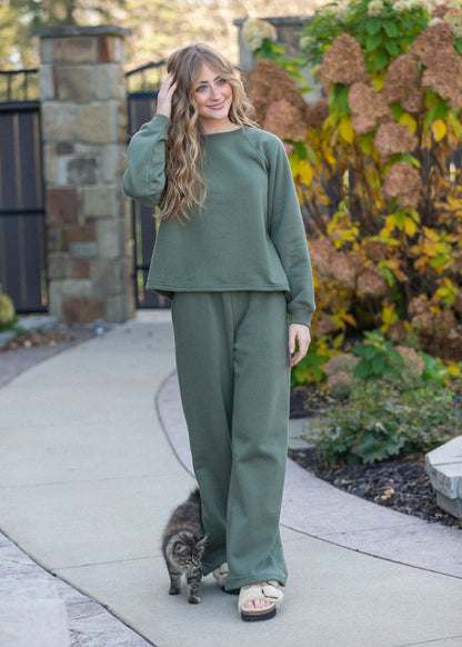 Ultra Soft Sweatshirt Pant Set FF Pants Olive / S