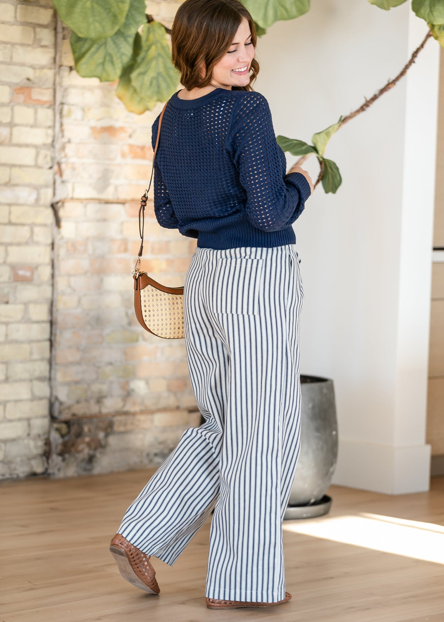 Ultra Wide Tie Waist Pant FF Pants