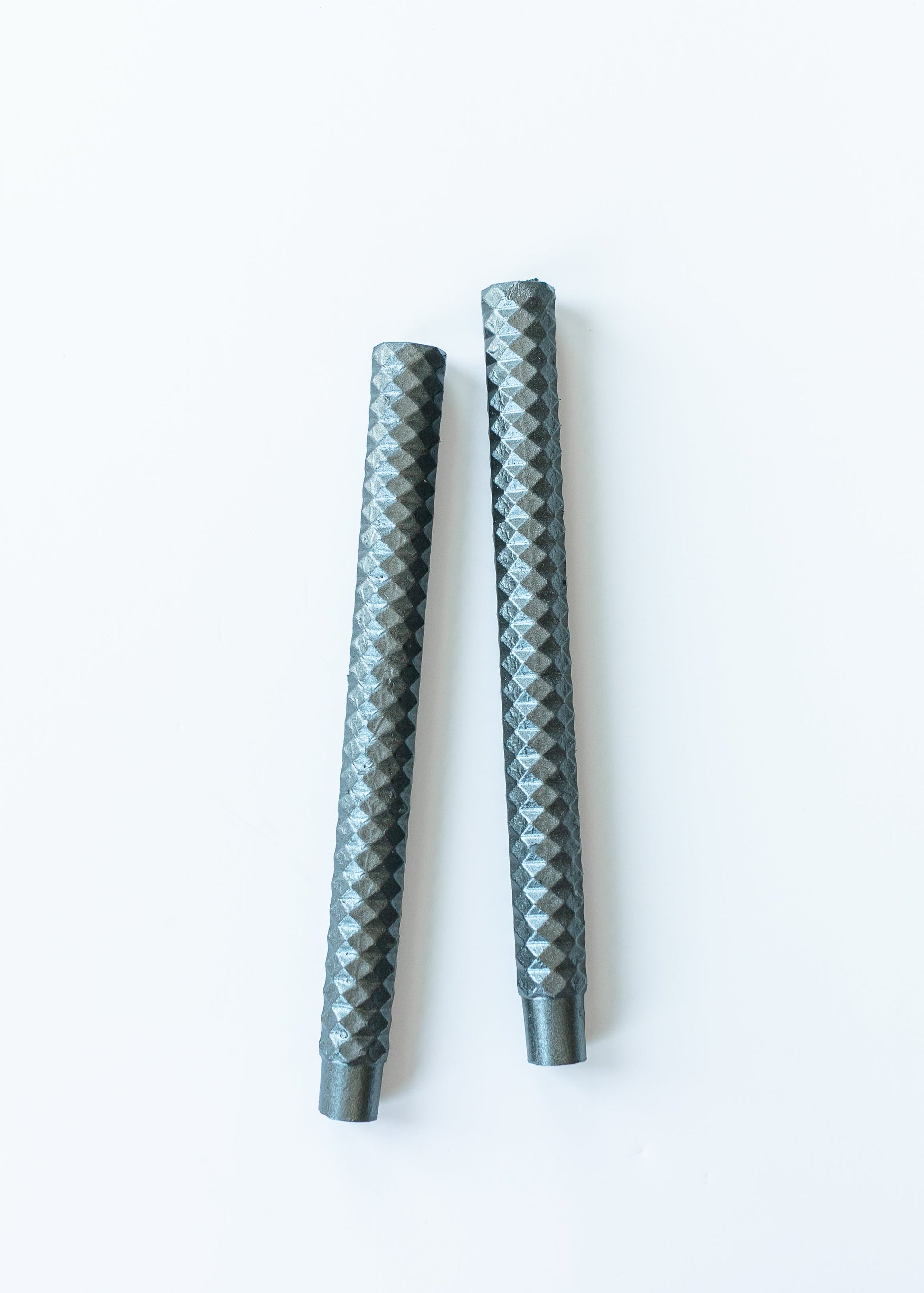 Unscented Platinum Taper Candle Set of 2 Gifts