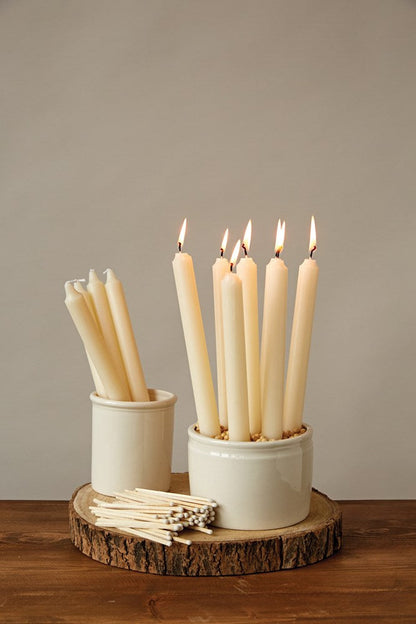 Unscented Taper Candles - Set of 12-FINAL SALE Home & Lifestyle
