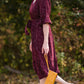 V Neck Flouncy Belted Dress - FINAL SALE Dresses