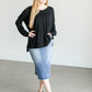 V-neck Lightweight Knit Top FF Tops
