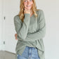 V-neck Lightweight Knit Top FF Tops Sage / S