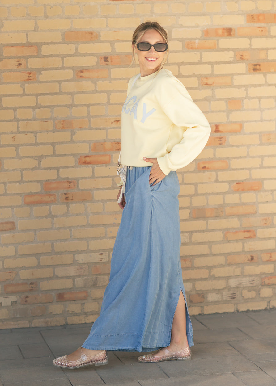 Vacay Graphic Crewneck Sweatshirt FF Tops