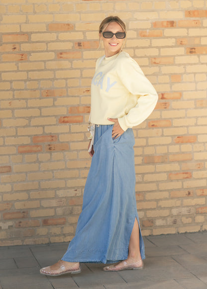 Vacay Graphic Crewneck Sweatshirt FF Tops