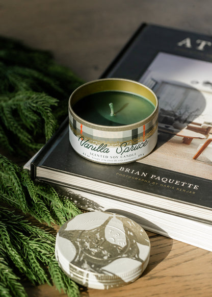 Vanilla Spruce Small Tin Candle Gifts