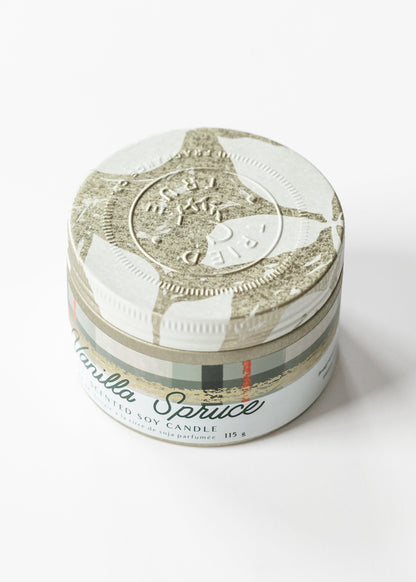 Vanilla Spruce Small Tin Candle Gifts