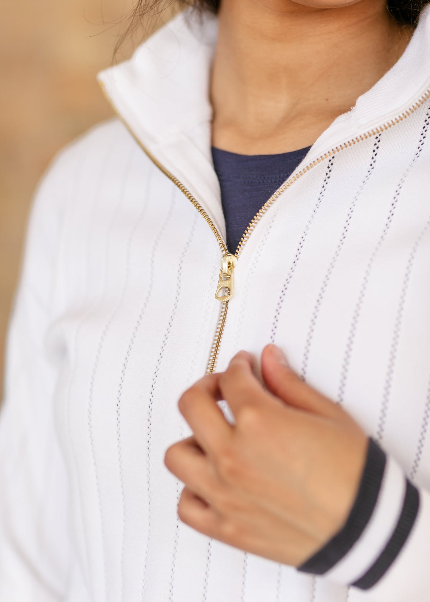 VARLEY® Aliyah Half Zip Knit Sweater FF Tops
