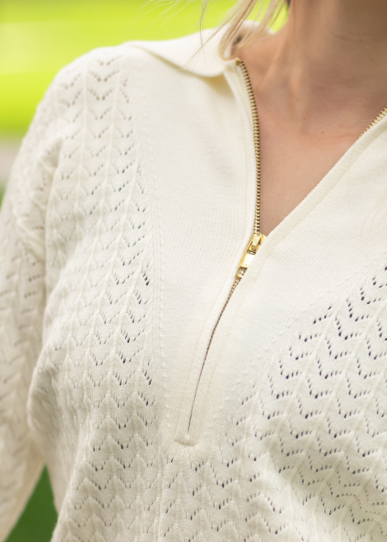 Varley® Arney Half Zip Knit Polo Top FF Tops