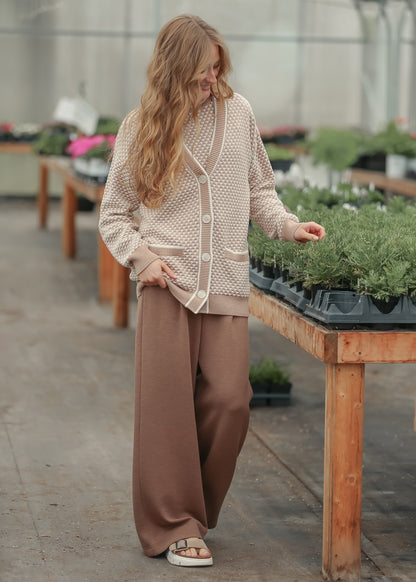 Varley® Brown Extra Wide Leg Pant 29.5 - FINAL SALE FF Pants