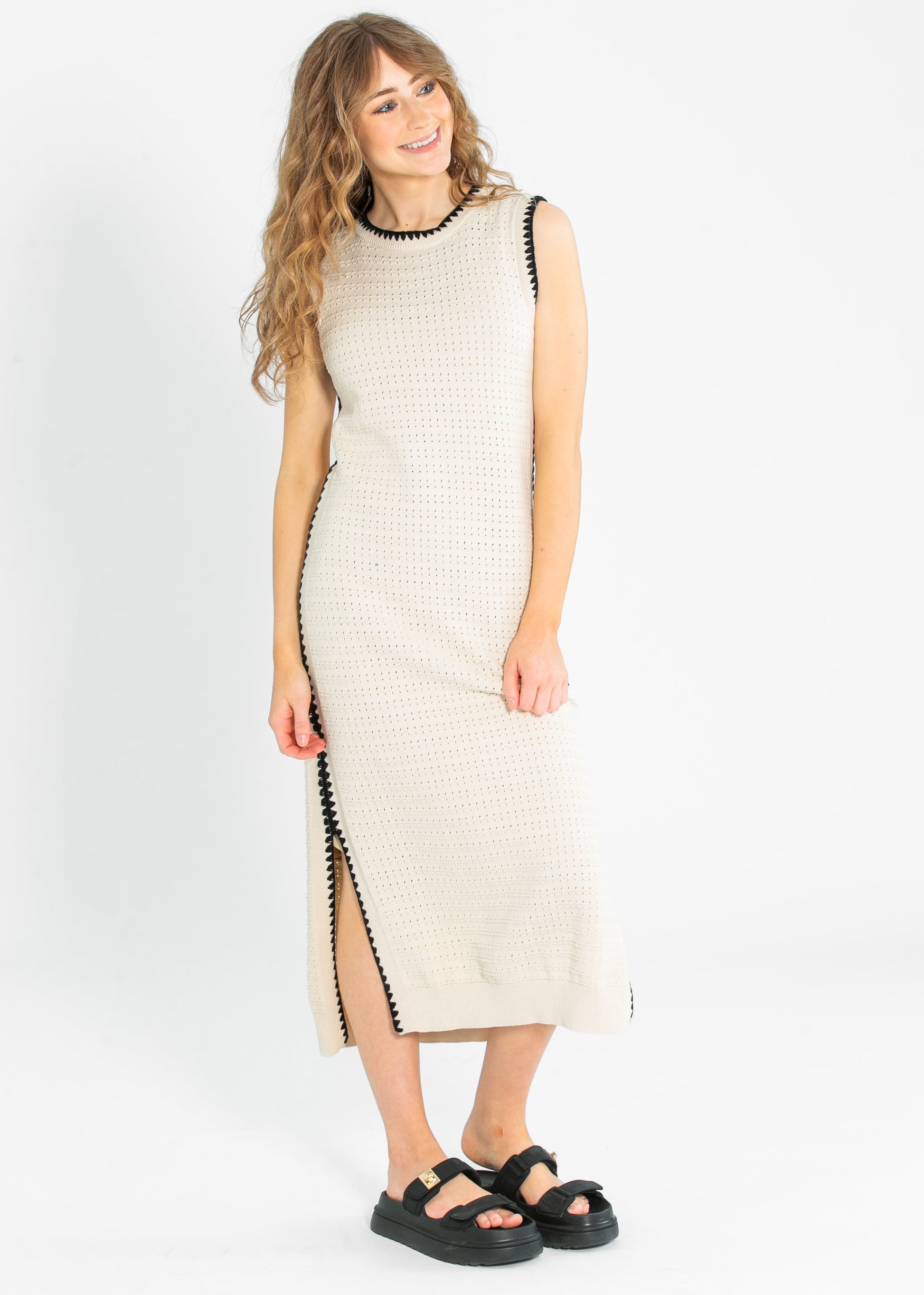 Varley Dwight Tank Knit Dress- Birch XS Varley Dwight Tank Knit Dress- Birch XS