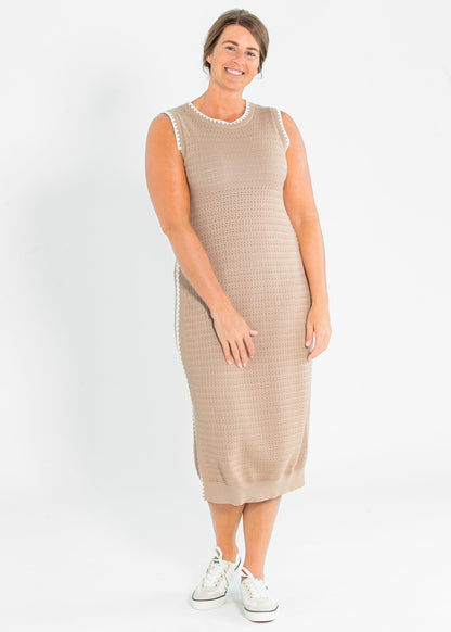 VARLEY® Dwight Tank Knit Maxi Dress FF Dresses Light Taupe / XS